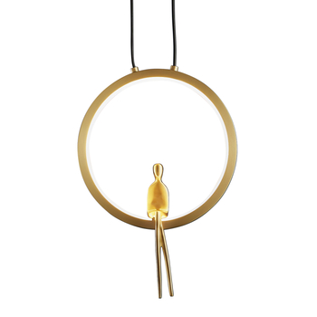 Pendant lamp AMICI LED gold 27 cm