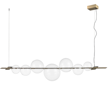 Pendant lamp AMORE LED gold 153 cm