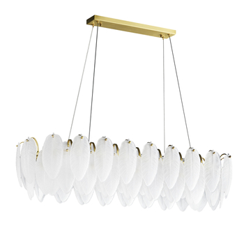 Lampa wisząca PIUMA LONG 100 cm – biała, oprawa sufitowa