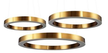 Pendant lamp CIRCLE 60+80+80 LED brass
