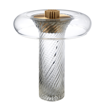 Table lamp CLARO LED transparent glass 35 cm