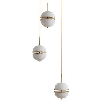 Pendant lamp SFERA-3 LED gold 50 cm