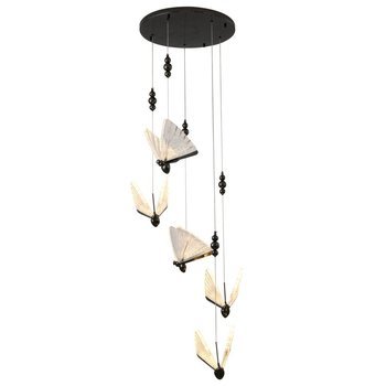 Pendant lamp BEE LAMP 5 LED black 45 cm