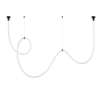 Pendant lamp SNAKE LED black 400 cm