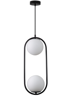 Pendant lamp COSTA DUO black 50 cm