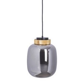Pendant lamp BOOM LED grey & gold 25 cm