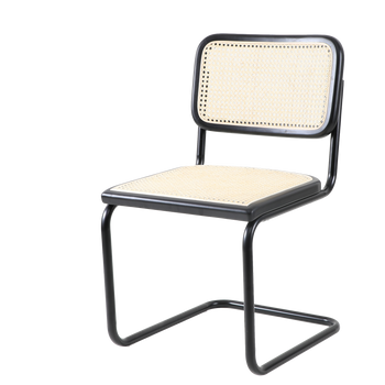 Chair VIENNA natural ratten + black