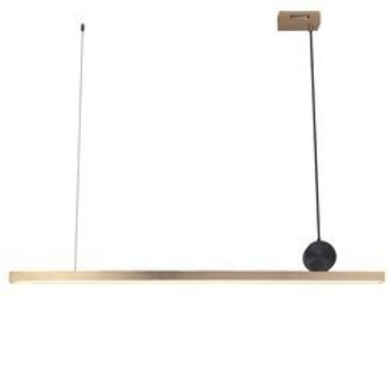 Pendant lamp BOOGIE LED brushed brass 88 cm