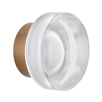 Lampa ścienna CARMELLO LED transparentna złota 13,5 cm