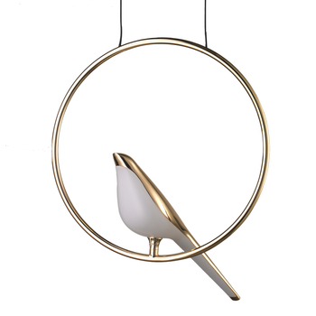 Pendant lamp TIT RING LED gold 35 cm