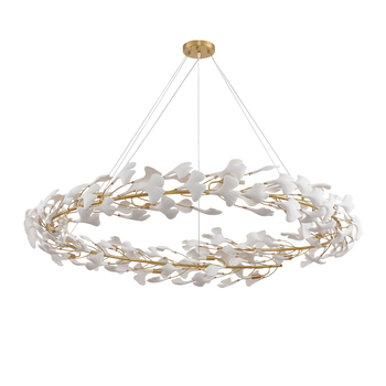 Lampa wisząca BOTANIKA złoto biała 150 cm