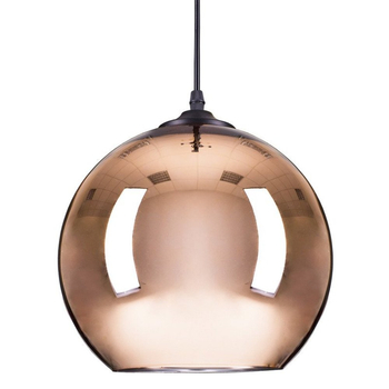 Pendant lamp MIRROR GLOW copper 25 cm