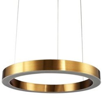 Pendant lamp CIRCLE 120 LED brass 120 cm