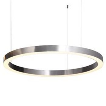 Pendant lamp CIRCLE 80 LED brushed nickel 80 cm