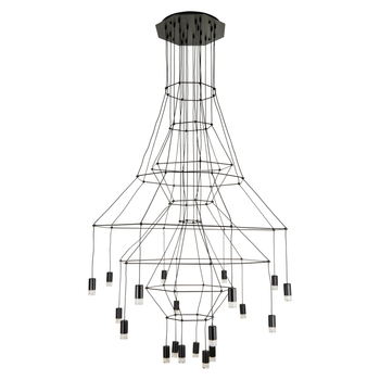 Lampa wisząca LINEA-20 czarna 120cm