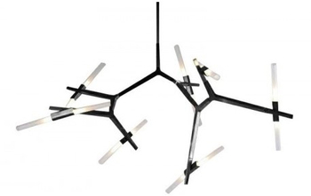 Pendant lamp STICKS-14 black