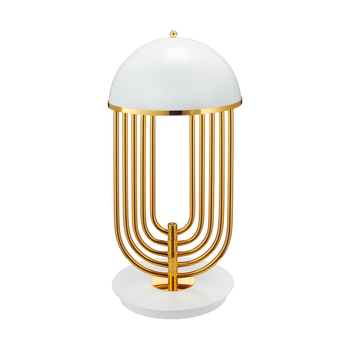 Table lamp DOLCE VITA white & gold 60 cm