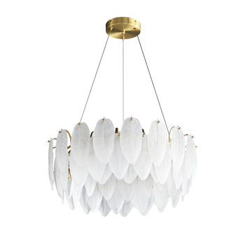 Pendant lamp PIUMA brass 60 cm