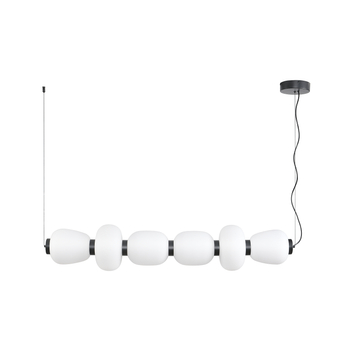 Pendant lamp BRILLA-6 LED white-black 125 cm