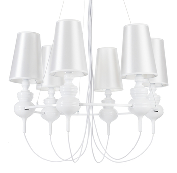Pendant lamp QUEEN-6 white