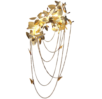 Wall lamp BLOSSOM gold 120 cm