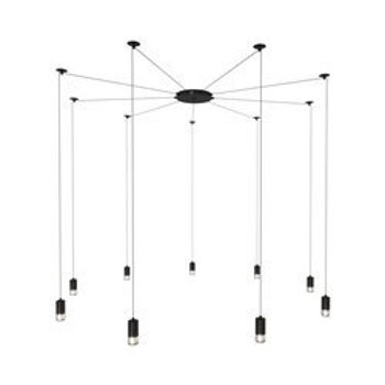 Pendant lamp LINEA-9 black