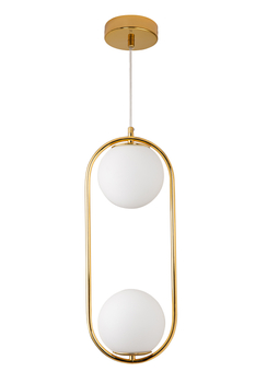 Pendant lamp COSTA DUO gold 50 cm