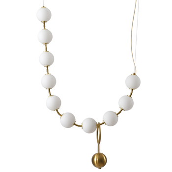 Pendant lamp led CORALLI L LED white & brass