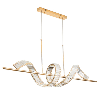 Pendant lamp RITZ LED gold 150 cm