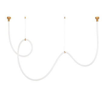 Pendant lamp SNAKE LED gold 400 cm