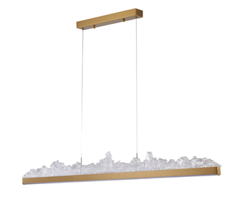 Pendant lamp MONTANA LONG LED gold 125 cm
