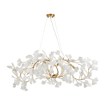 Pendant lamp BOTANIKA WAVE gold white 125 cm