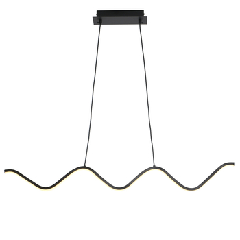 Pendant lamp ZIGZAG LED black 90 cm