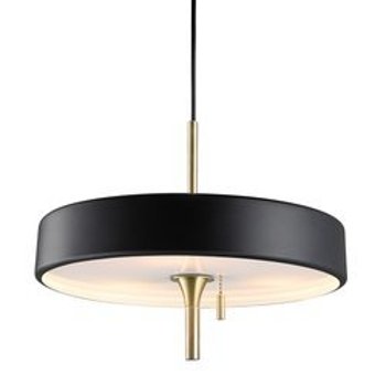 Pendant lamp ARTDECO black & gold 35 cm