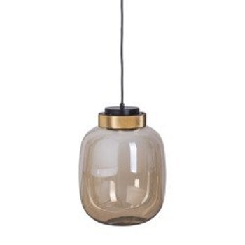Pendant lamp BOOM LED grey & gold 25 cm