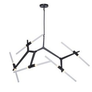 Pendant lamp STICKS-10 black