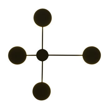 Wall lamp CLEX-4 LED black matt 112 cm