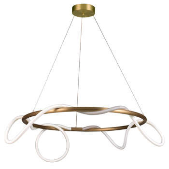 Pendant lamp FANTASIA ROUND LED gold 60 cm