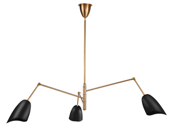 Pendant lamp RAGNO black 150 cm