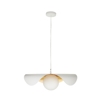 Pendant lamp ENZO white gold 80 cm