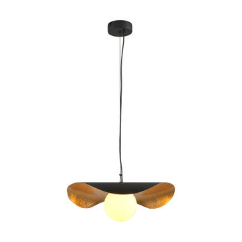 Pendant lamp ENZO black gold 40 cm