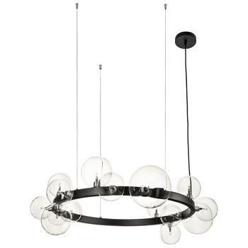 Pendant lamp ORION black 85 cm