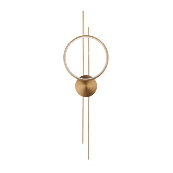 Lampa ścienna ECLIPTICA LED złota 100 cm
