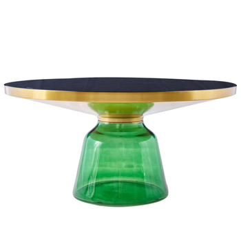 Coffee table DOLCE FLAT green & black 75 cm