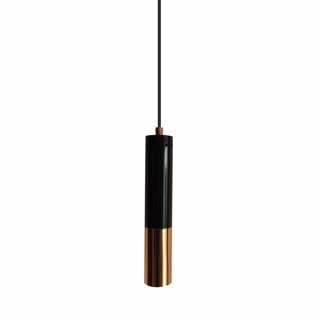 Pendant lamp GOLDEN PIPE-1 black & gold 5 cm