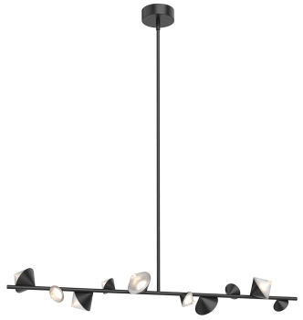 Pendant lamp CONE LED black 130 cm