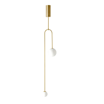 Pendant lamp LOOP gold 123 cm