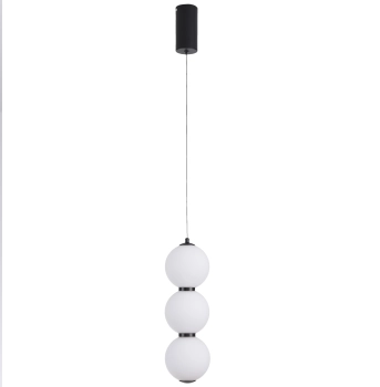 Lampa wisząca PERLA LED czarna 12 cm