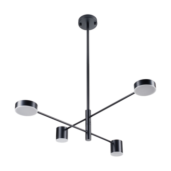 Pendant lamp CLEX - 4P LED black 100 cm