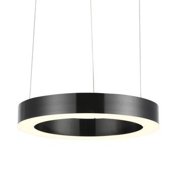 Pendant lamp CIRCLE 40 LED brushed titanium 40 cm
